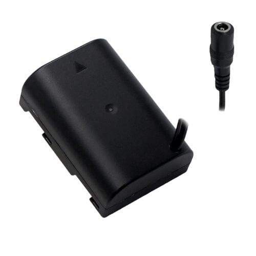 Panasonic GH Dummy Battery to 5.5/2.1mm DC Female Cable