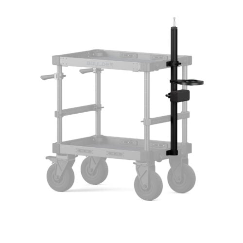 Fluid Head and Steadicam Mounting Kit for Boulder Camera Cart - Black