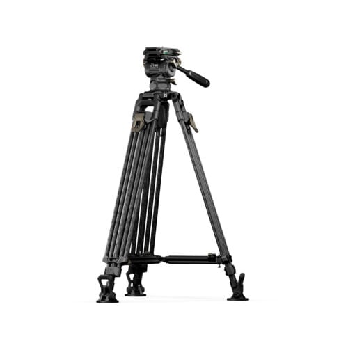 Tilta CT08A 75mm Cine Fluid Head with 2-Stage One Touch Carbon Fiber Tripod Legs (8KG)